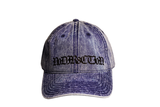 Vintage N0DIR8KTI0N Cap in Navy, Vorderansicht